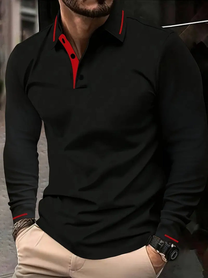 Karunaratne - Κομψό μακρυμάνικο πόλο