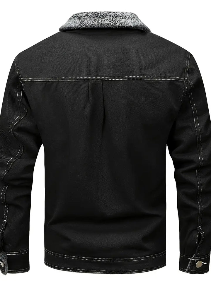 Geoffroy - Σοδειά τζιν μπουφάν με φλις φόδρα