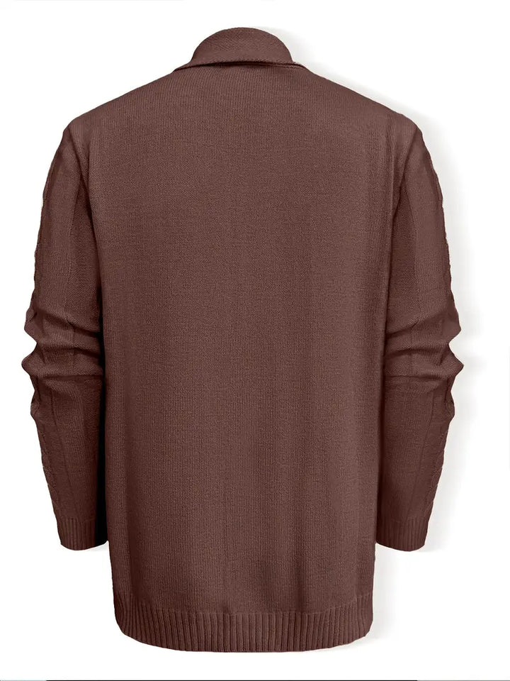 Hatem - Περιστασιακό πλεκτό ζακέτο με μακριά μανίκια