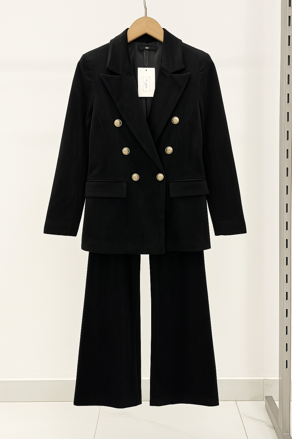 Dimitra - Βελούδινο σετ με διπλό πέτο