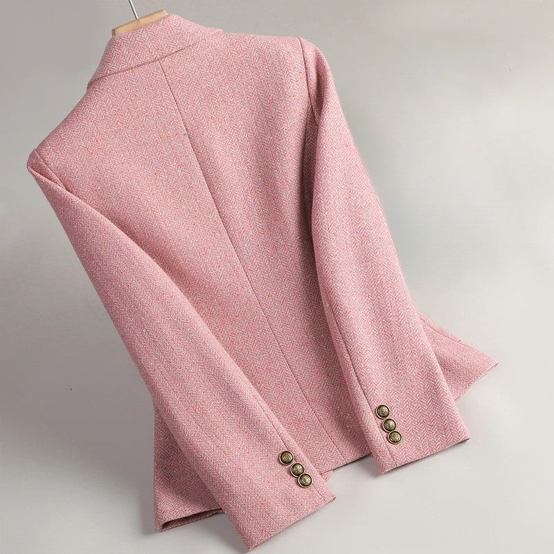 Cesira - Μπλέιζερ από τουίντ με σχέδιο ψαροκόκαλο