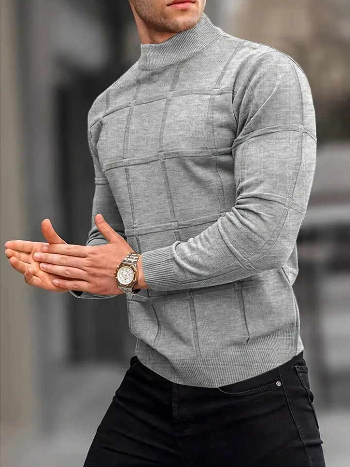 Nunzio - Άνετο πλεκτό πουλόβερ με ψηλό γιακά