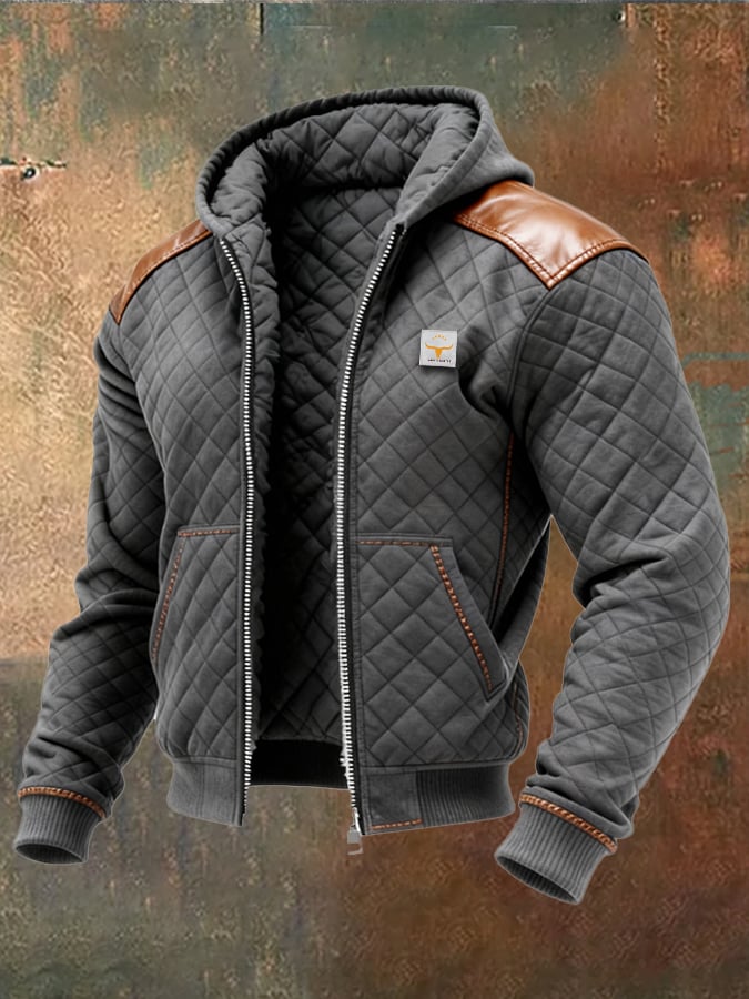 Ayrton - Δερμάτινο μπουφάν με μόνωση και φερμουάρ