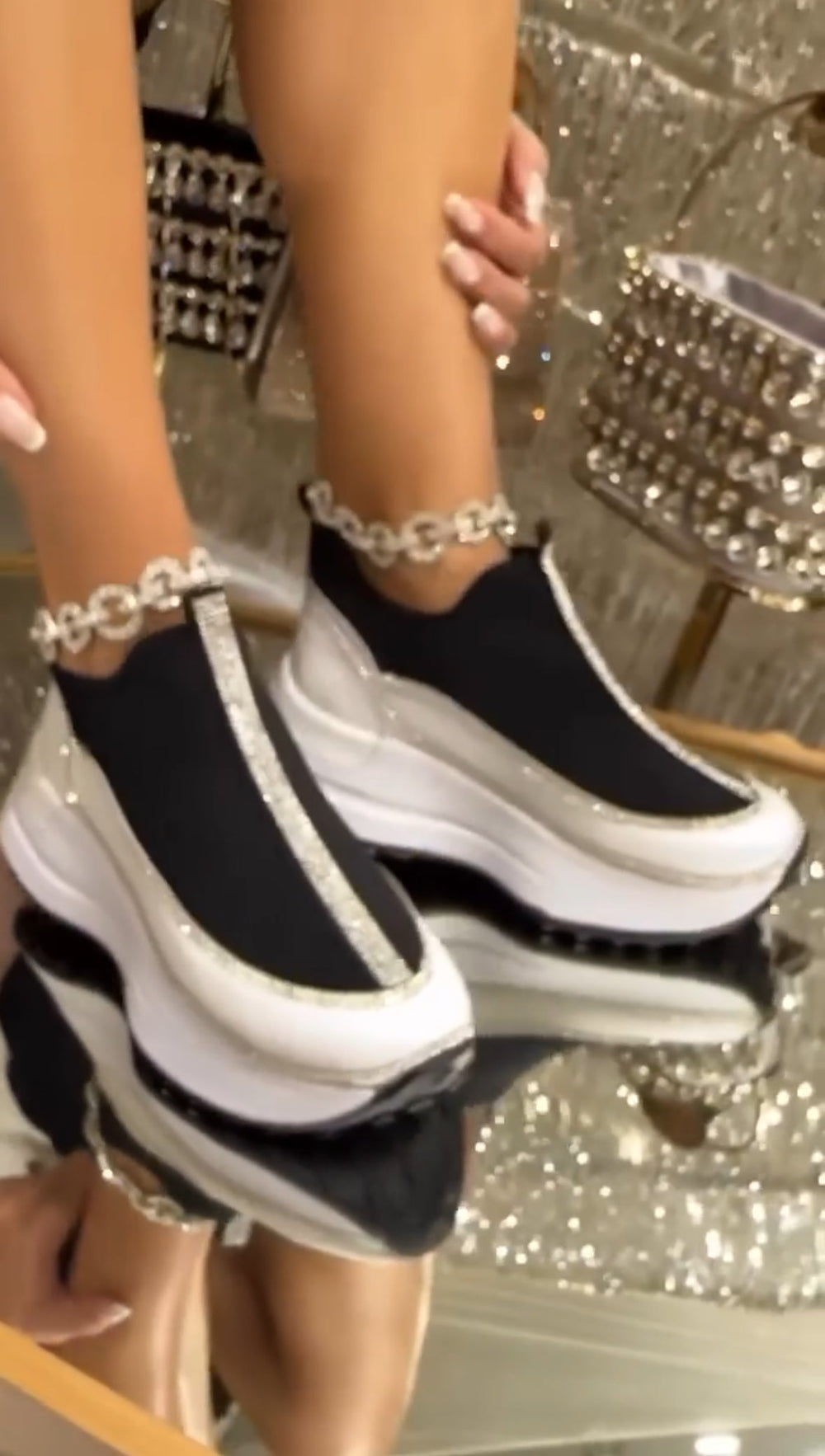 Kelsy - Παπούτσια με χοντρά γκλίτερ