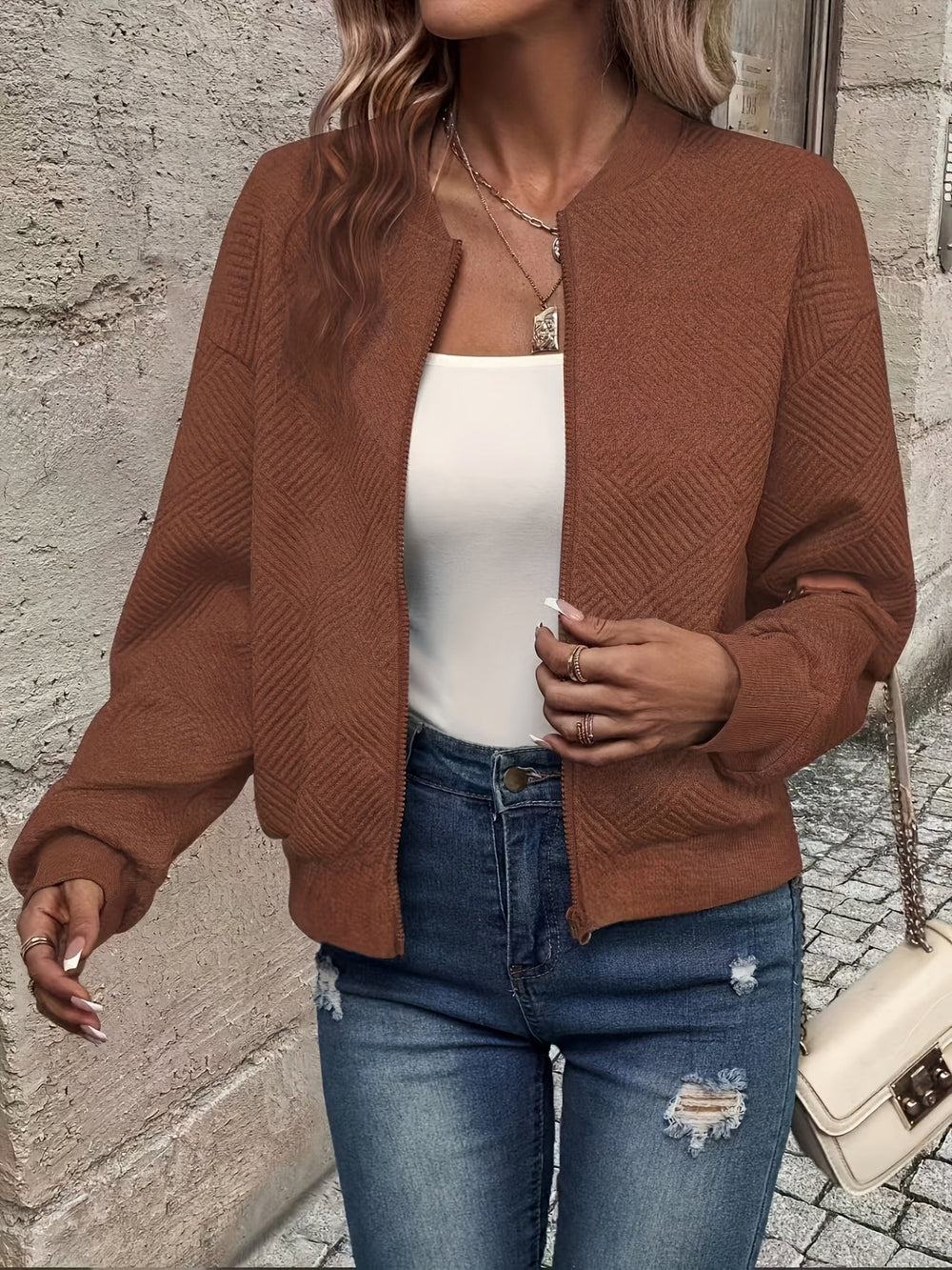 Shahna - Μπουφάν bomber με φερμουάρ