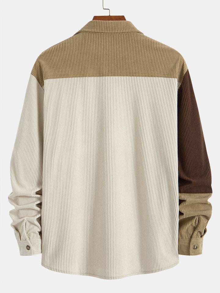 Dermot - Σετ πουκάμισο με κουκούλα και παντελόνι από κοτλέ