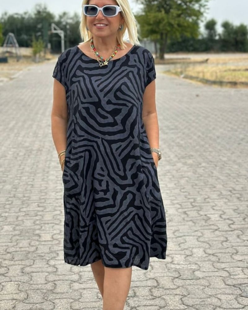 Dorothee - Φόρεμα από μαλακό βαμβάκι με πλαϊνές τσέπες