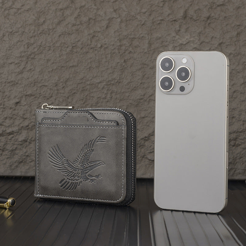Shawn - Πολυτελές πορτοφόλι με ανάγλυφο αετό