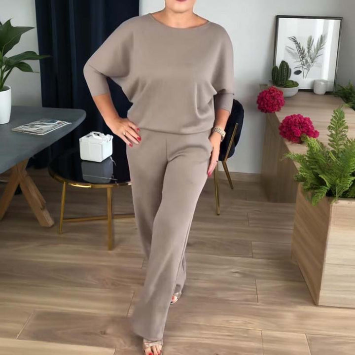 Dorren - Κομψό σετ 3 τεμαχίων με μακρύ ζακέτο, μπλούζα και παντελόνι