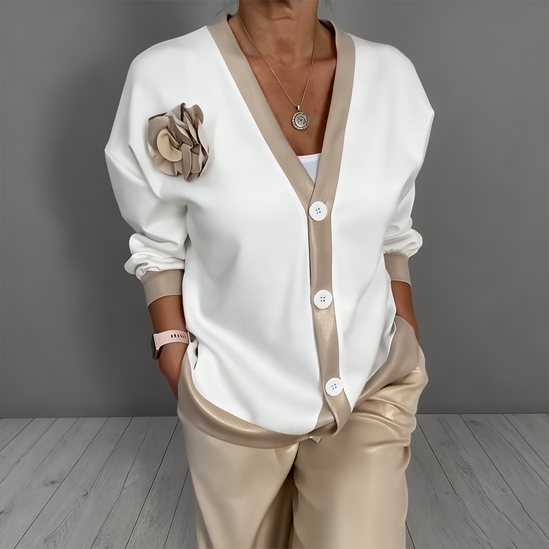 Maelynn - Κομψό σετ από δύο κομμάτια με ζακέτα