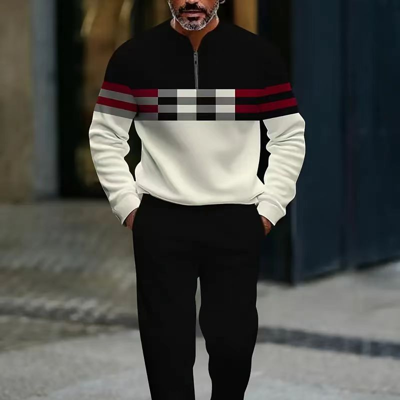 Valter - Αθλητική φόρμα με γραφικά και φερμουάρ στο μπροστινό μέρος
