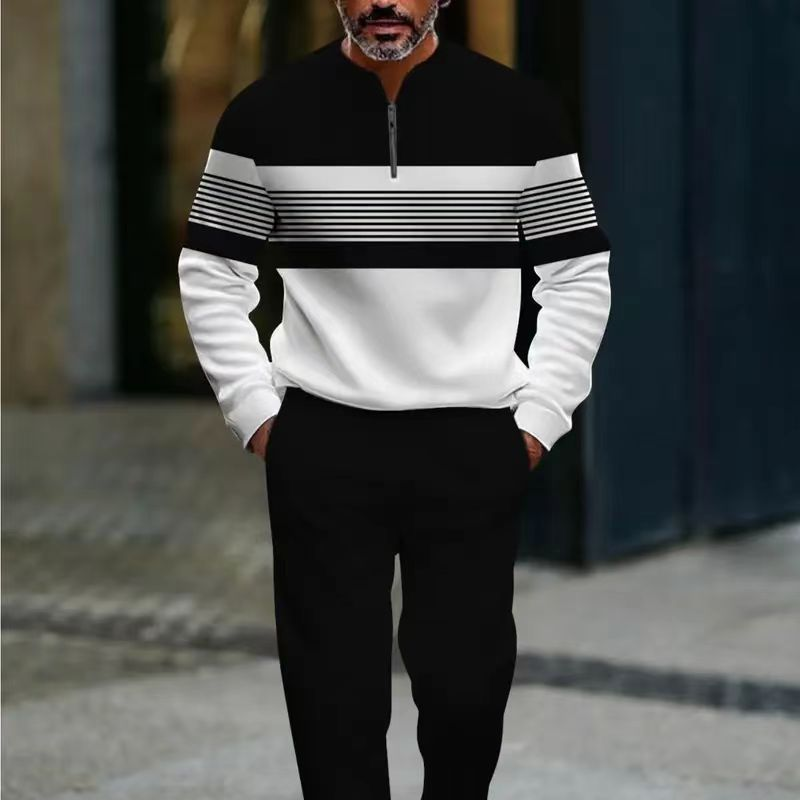 Valter - Αθλητική φόρμα με γραφικά και φερμουάρ στο μπροστινό μέρος