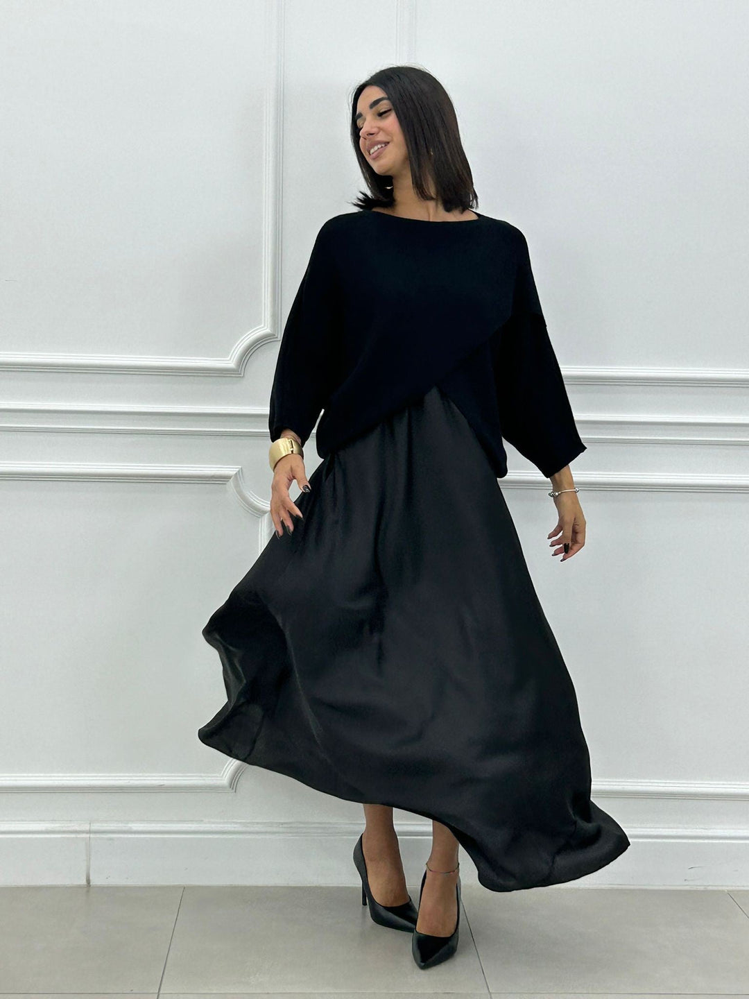 Lorelei - Κομψό μακρύ φόρεμα και ασύμμετρο τοπ